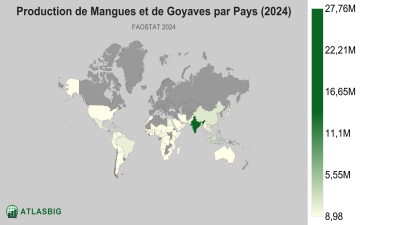 Production de Mangues et de Goyaves par Pays (2024) Thumbnail