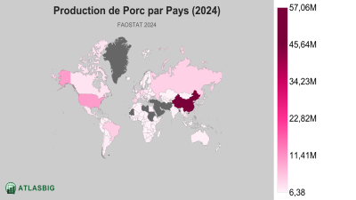 Production de Porc par Pays 2026 Thumbnail