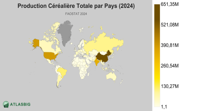 Production Céréalière Totale par Pays (2024) Thumbnail