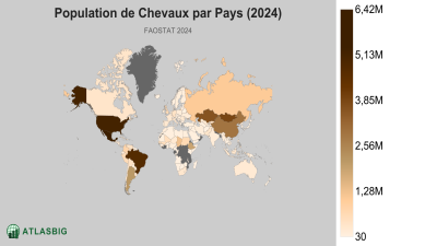Population de Chevaux par Pays 2026