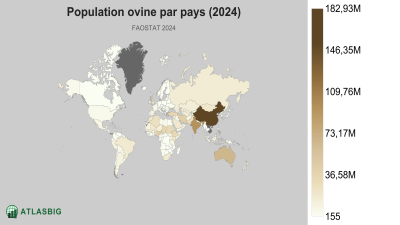 Population ovine par pays 2026