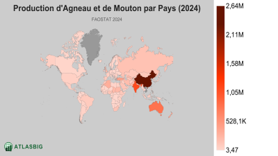 Production d'Agneau et de Mouton par Pays 2026 Thumbnail