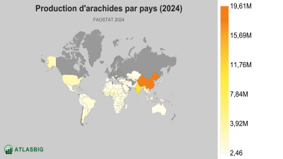 Production d'arachides par pays (2024) Thumbnail