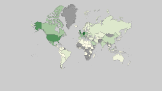 Carte des pays selon les départs de touristes internationaux Thumbnail