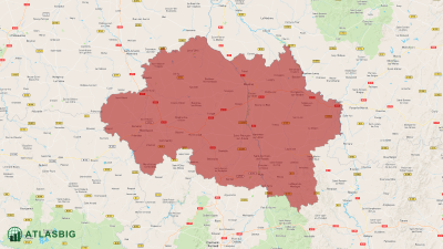 Carte de l'Allier Thumbnail