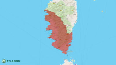 Carte de la Corse-du-Sud Thumbnail