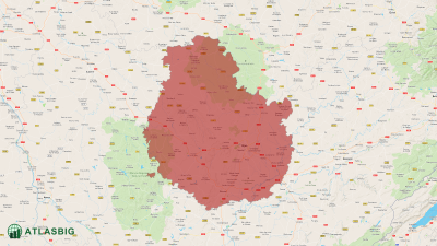 Carte de la Côte-d'Or Thumbnail