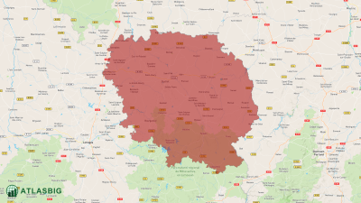 Carte de la Creuse Thumbnail