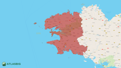 Carte du Finistère Thumbnail