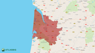 Carte de la Gironde Thumbnail
