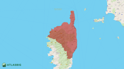 Carte de la Haute-Corse Thumbnail