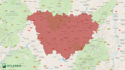 Carte de la Haute-Loire Thumbnail