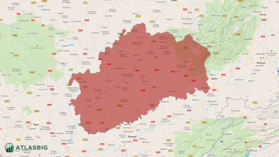 Carte de la Haute-Saône Thumbnail