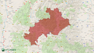 Carte des Hautes-Alpes Thumbnail