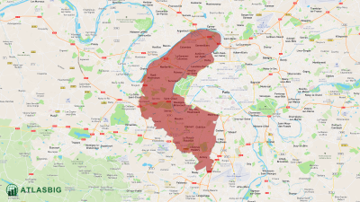Carte des Hauts-de-Seine Thumbnail