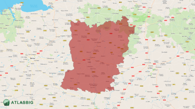 Carte de la Mayenne Thumbnail