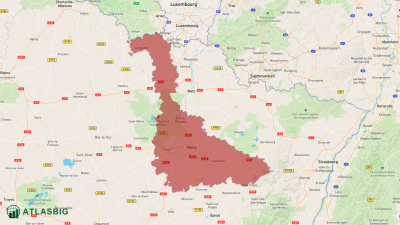 Carte de Meurthe-et-Moselle Thumbnail