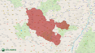Carte de la Moselle Thumbnail