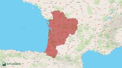 Carte de la Nouvelle-Aquitaine Thumbnail