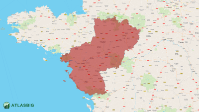 Carte des Pays de la Loire Thumbnail