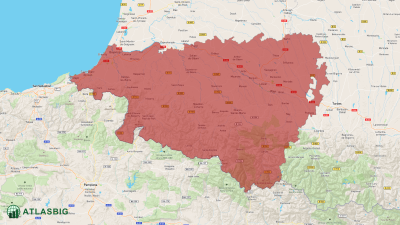 Carte des Pyrénées-Atlantiques Thumbnail