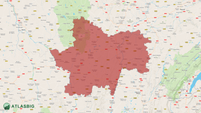 Carte de Saône-et-Loire Thumbnail