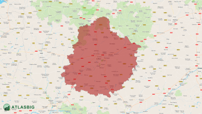Carte de la Sarthe Thumbnail