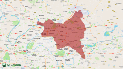 Carte de la Seine-Saint-Denis Thumbnail
