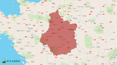 Carte du Centre-Val de Loire Thumbnail